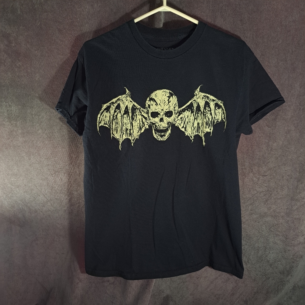 Avenged Sevenfold Deathbat North American Tour 2023 Black Graphic Tour Tee VG M